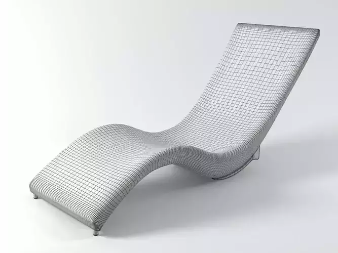 Mermaid chaise lounge with holes in it