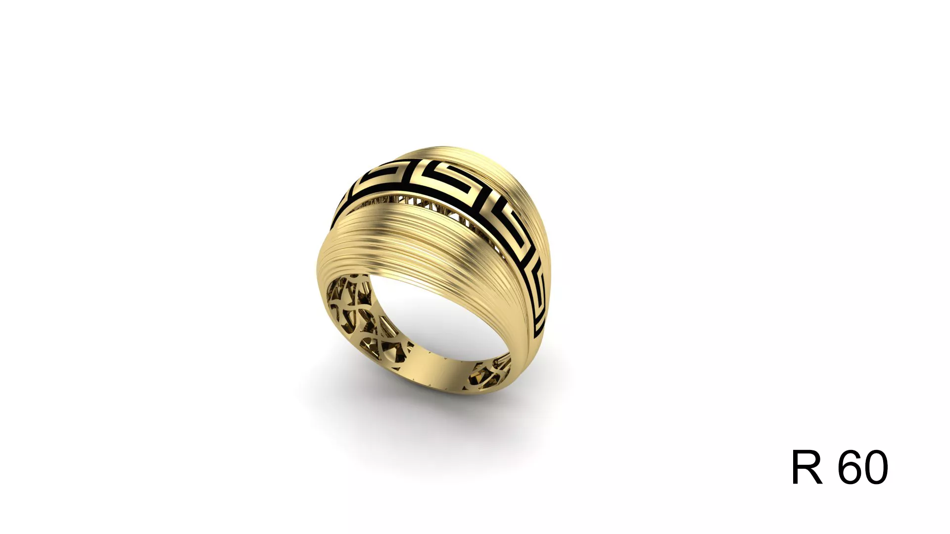stylish and luxurious ring 3D print model