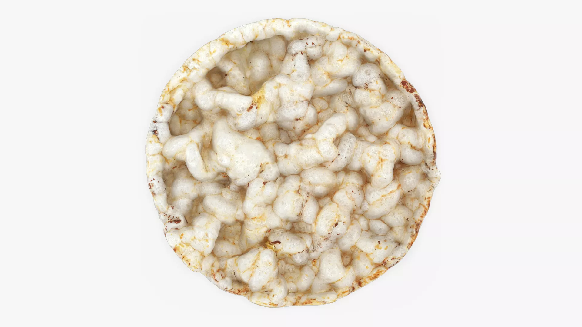 Multigrain Rice Cake 01 Low-poly 3D model