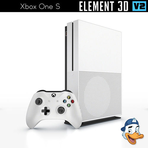 Xbox One S for Element 3D 3D model