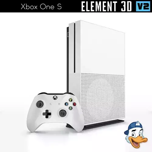 Xbox One S for Element 3D 3D model