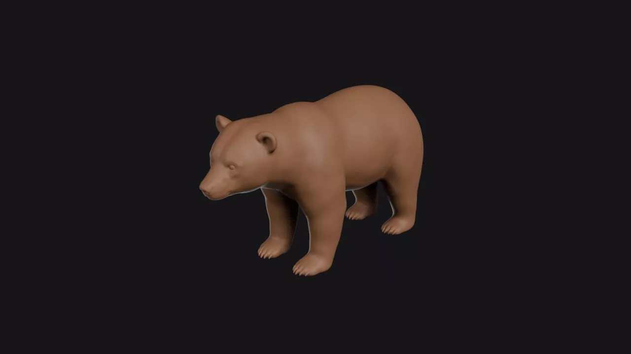 Sloth Bear 3D print model
