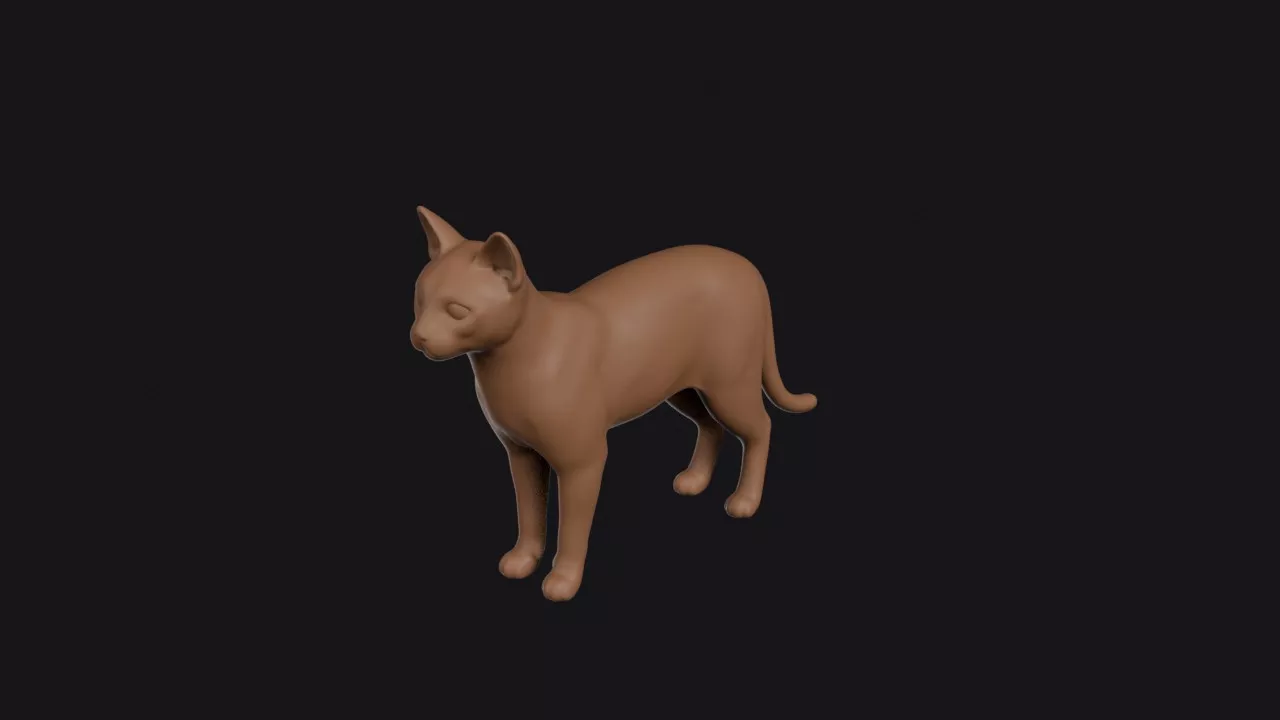 Siamese Cat 3D print model