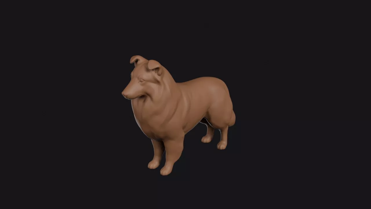 Shetland Sheepdog 3D print model