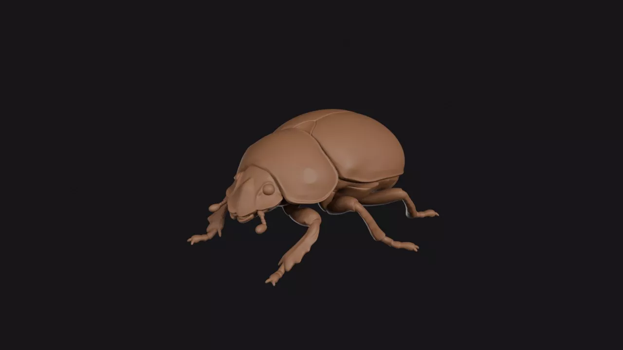 Scarab Beetle 3D print model