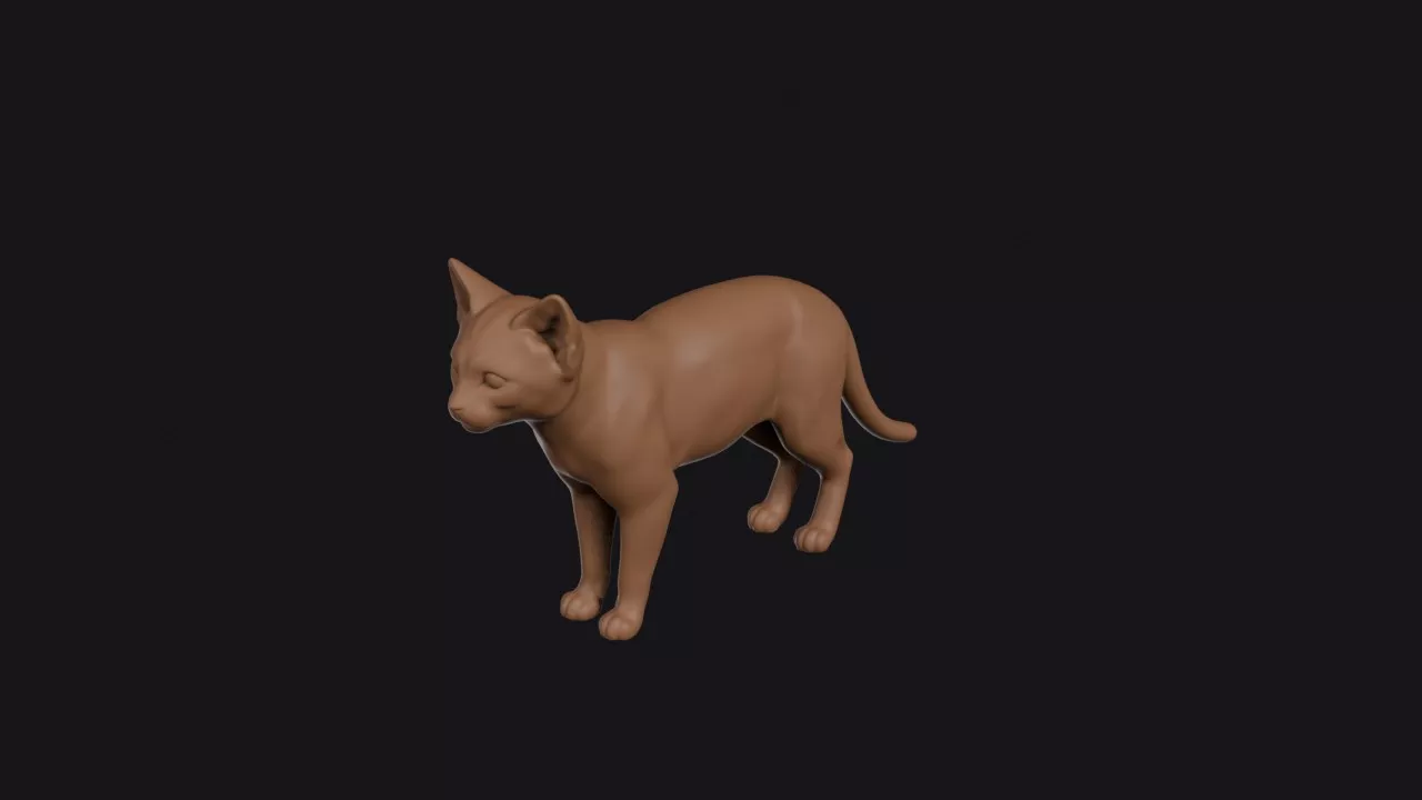 Sand Cat 3D print model
