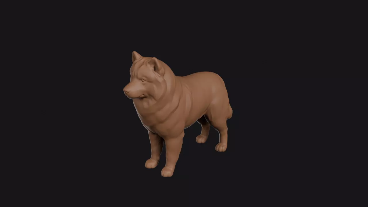 Samoyed 3D print model