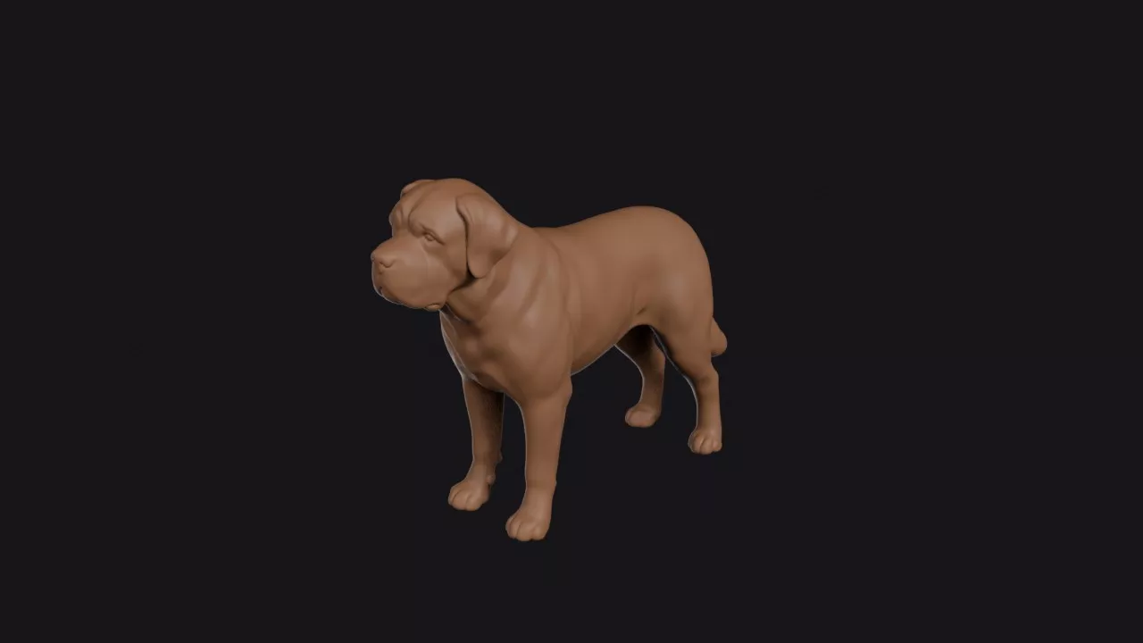 Saint Bernard 3D print model
