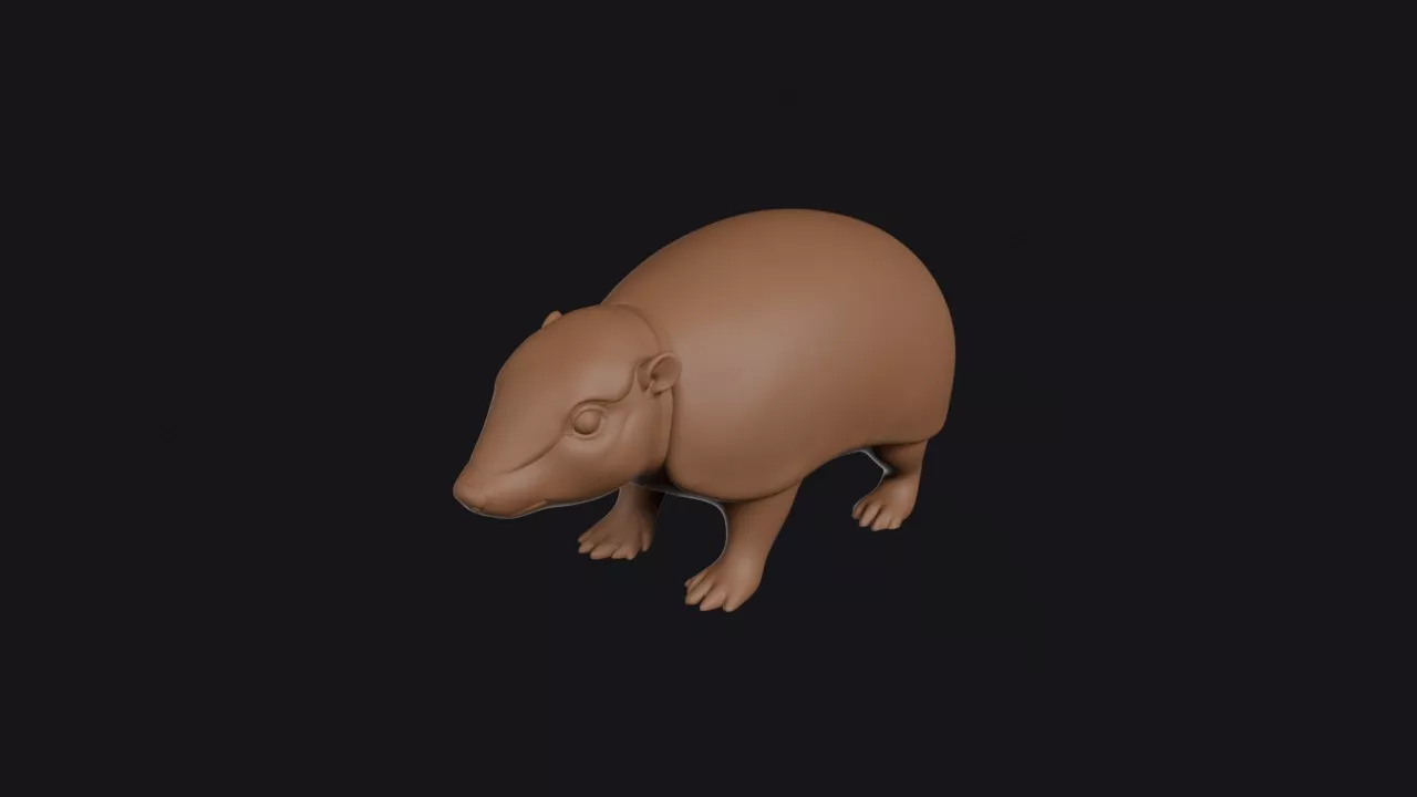 Pink Fairy Armadillo 3D print model