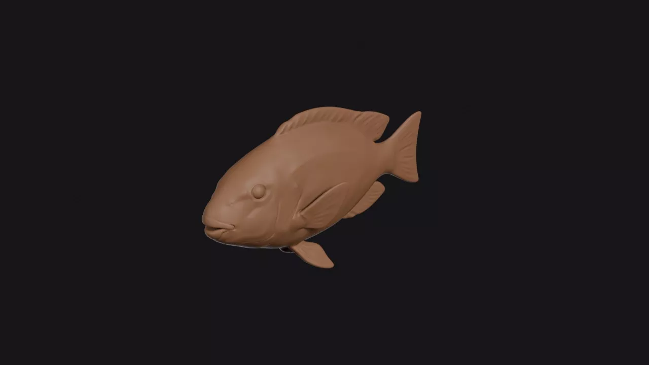Parrotfish 3D print model