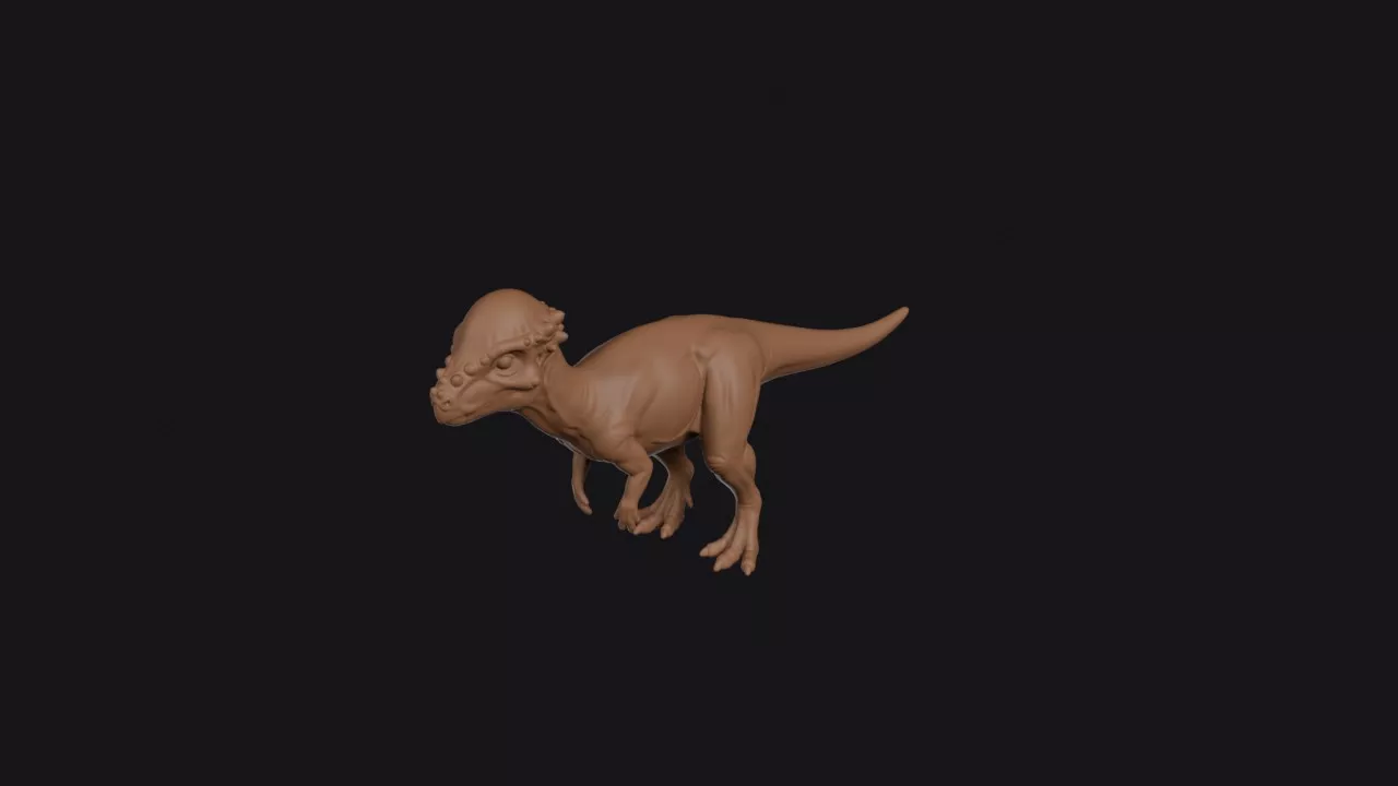 Pachycephalosaurus 3D print model