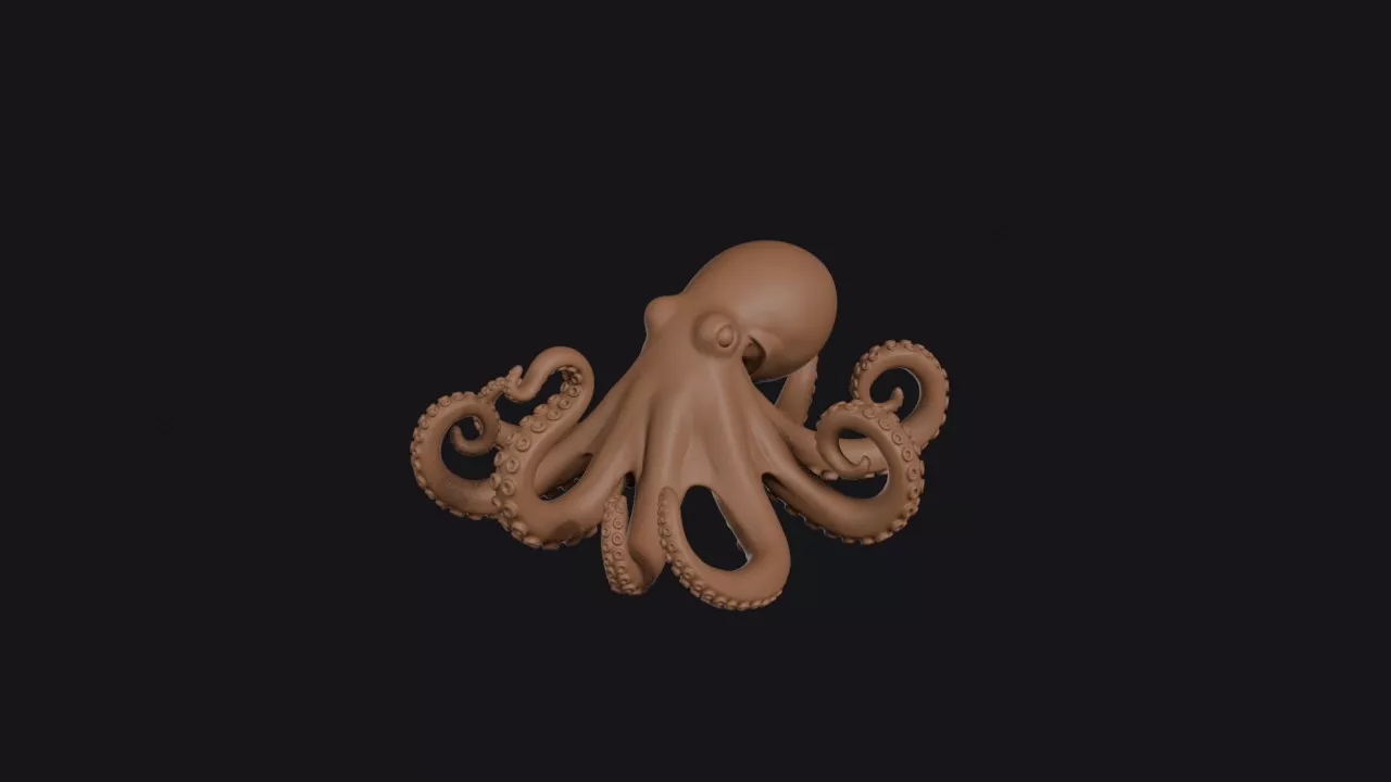Octopus 3D print model