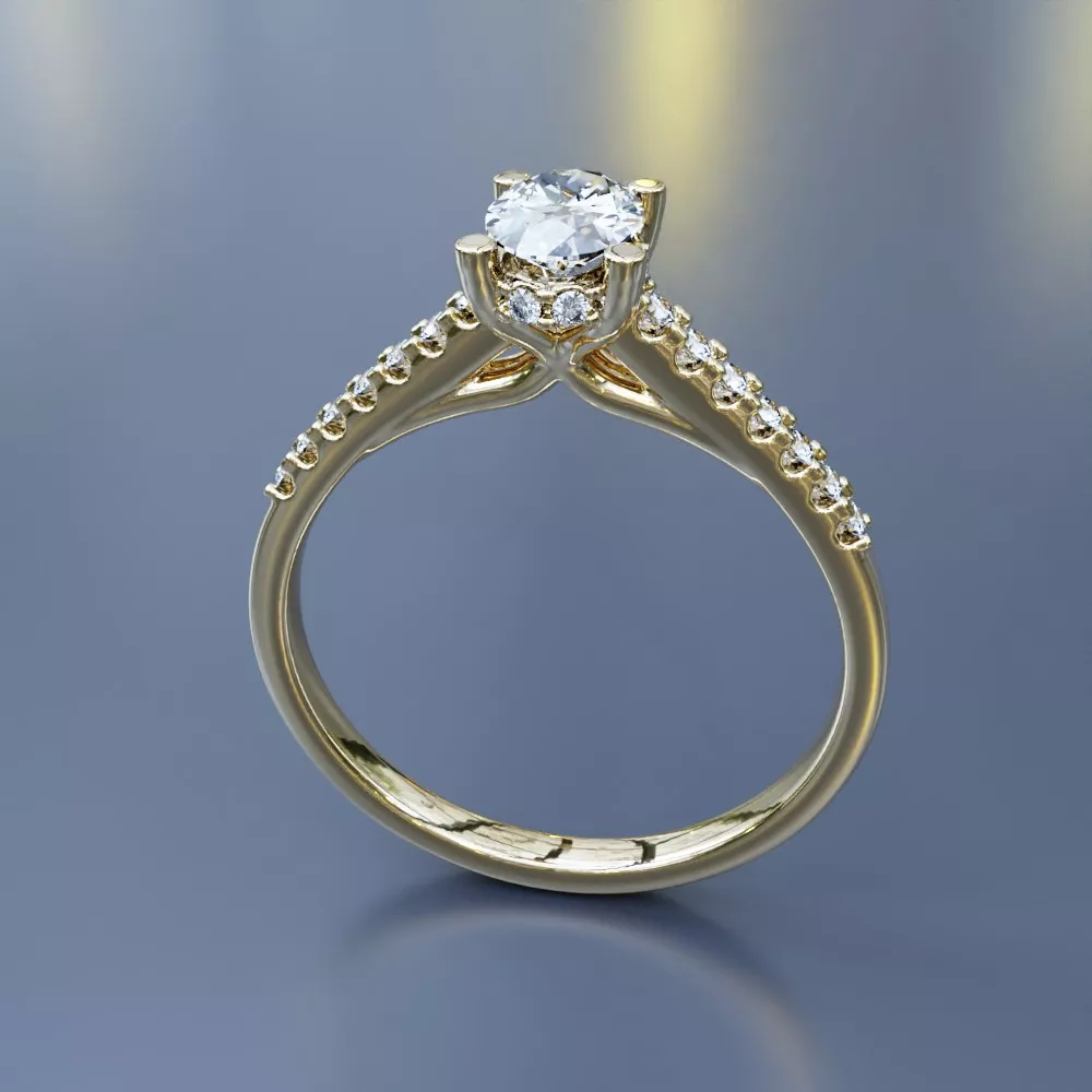Fashion ring 3D print model
