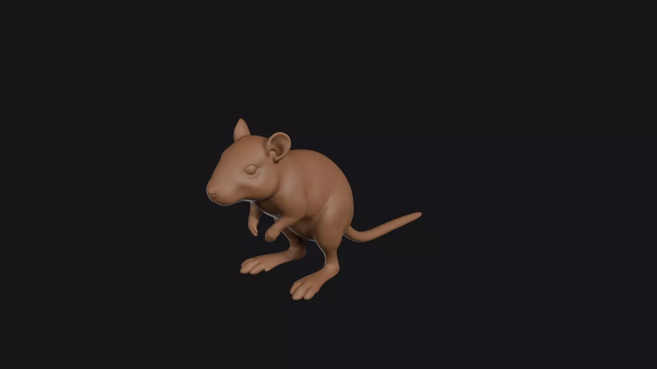 Kangaroo Rat 3D print model