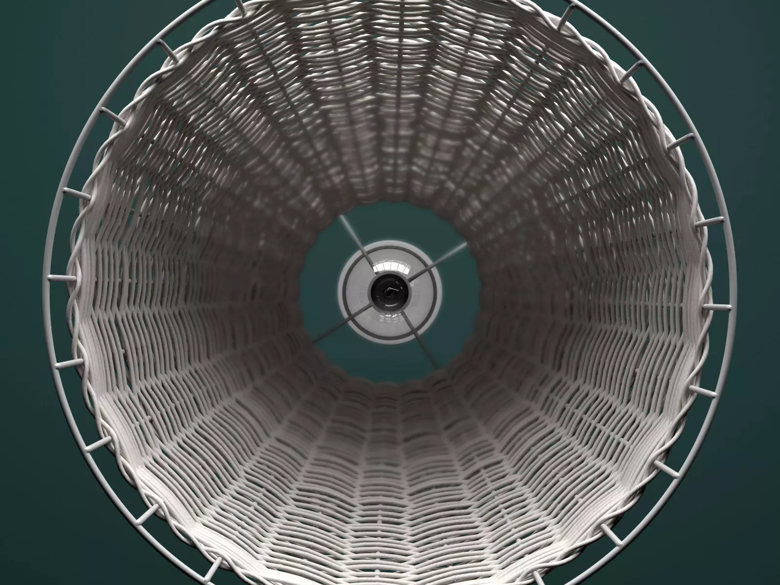 Laika three wicker lamps hanging from ceiling 3D model_7