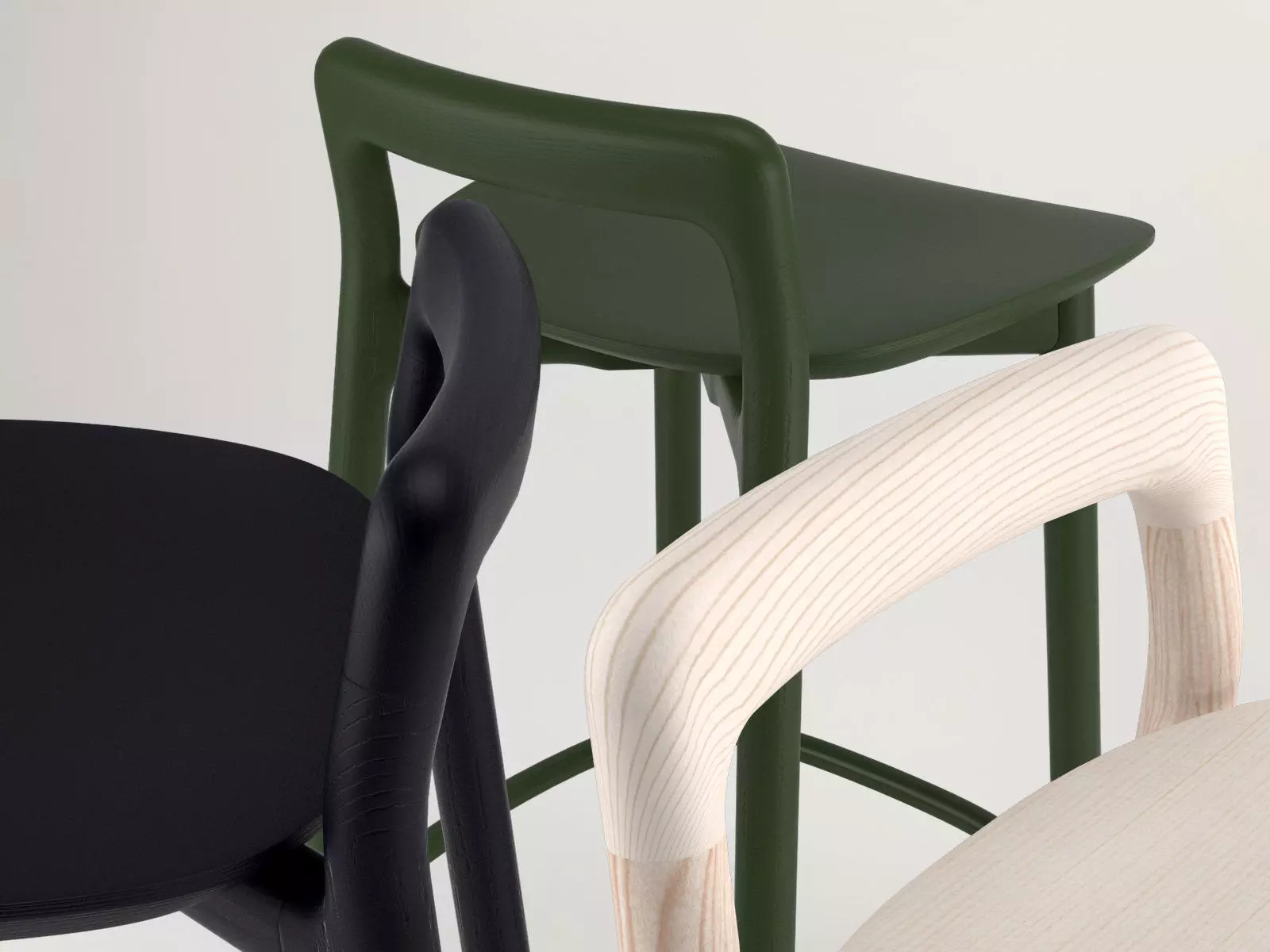 Branca pair of bar stools 3D model_6