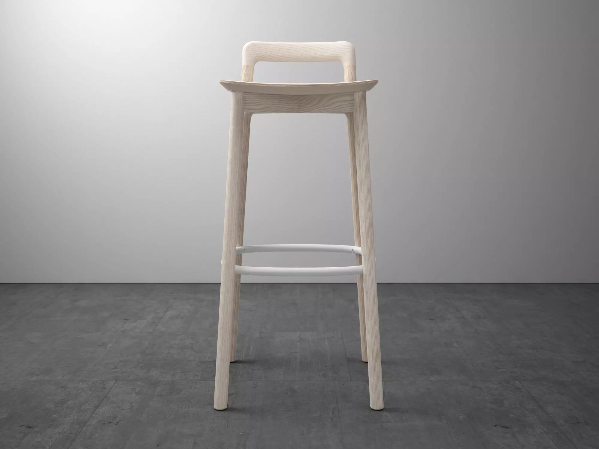 Branca pair of bar stools 3D model_3