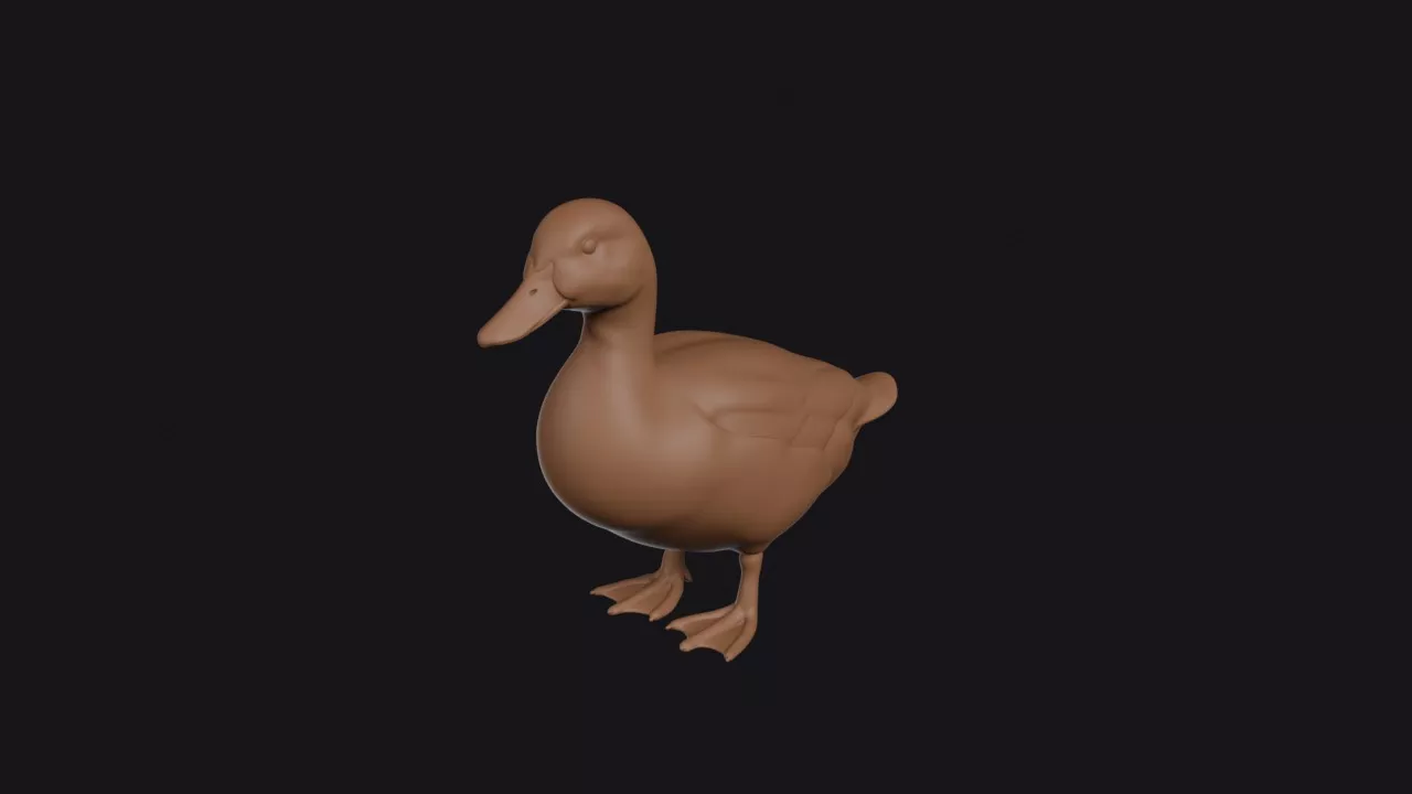 Duck Figurine 3D print model