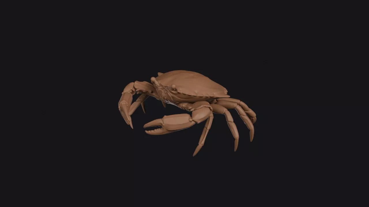 Crab Figurine 3D print model