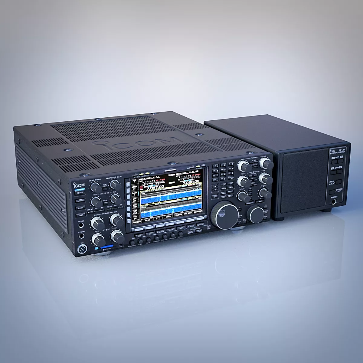 ICOM IC-7851 HF-50MHz Transceiver 3D model