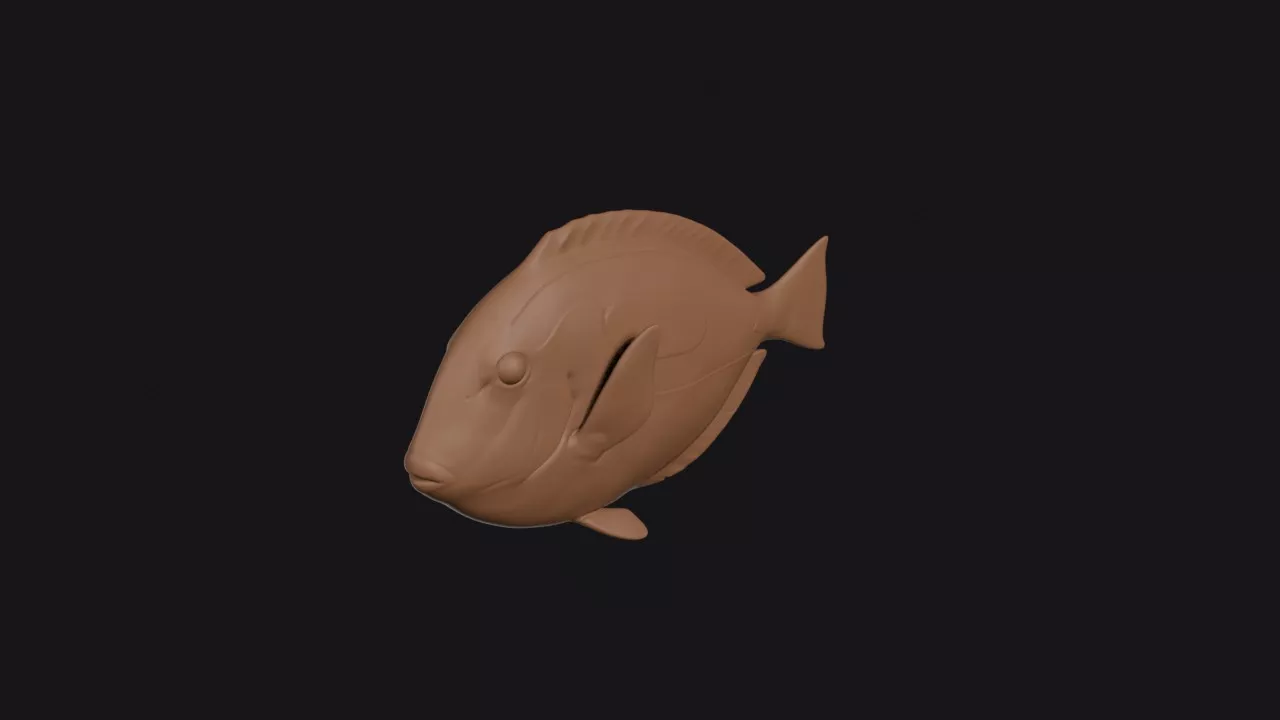 Blue Tang 3D print model