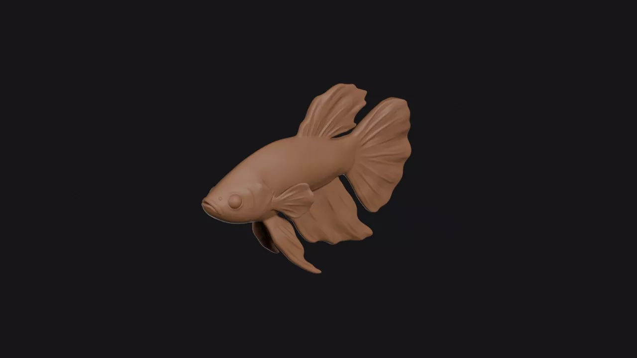 Betta Fish 3D print model