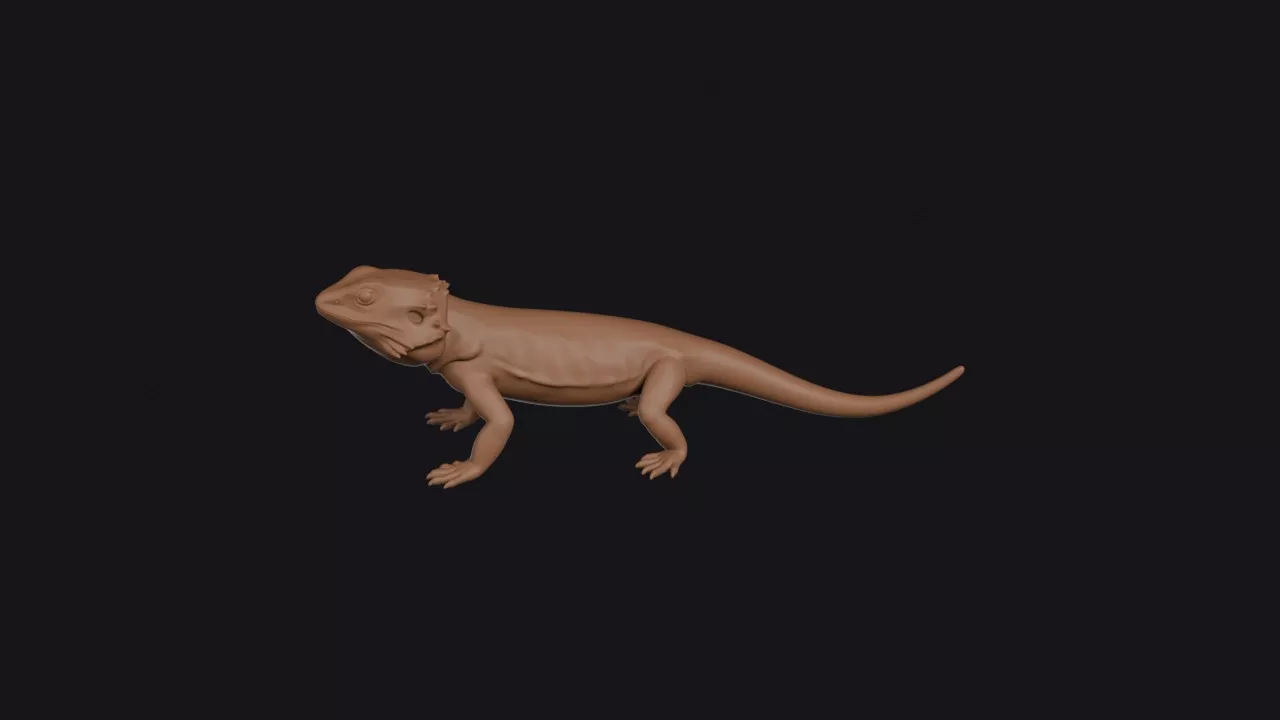 Bearded Dragon 3D print model