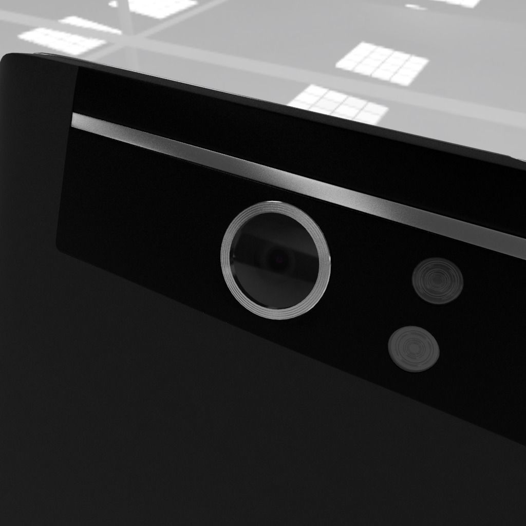 Cellphone smartphone on table 3D model_3
