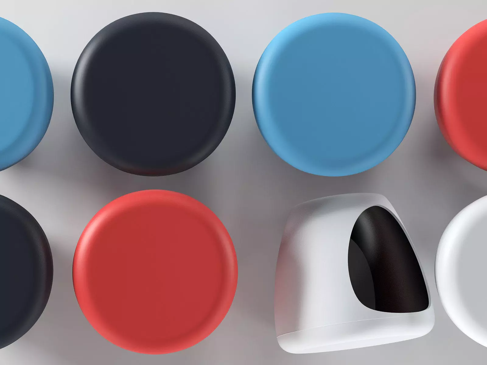 Pebble Pouf 3D model_3