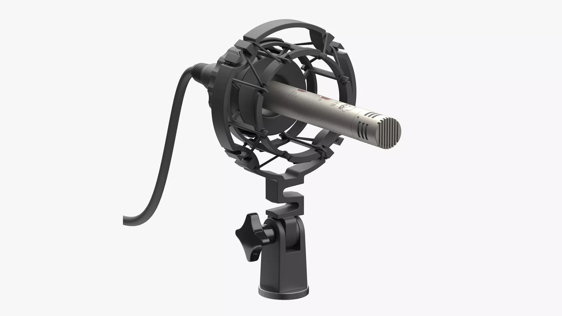 AKG 451 Microphone with shockmount 3D model