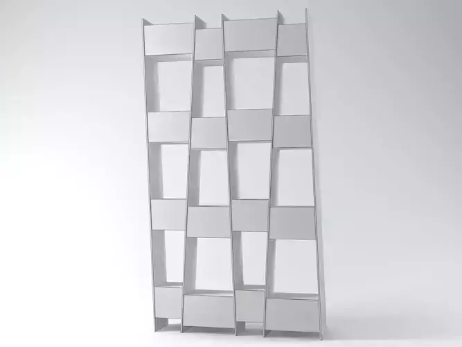 Tilt bookcase with star in middle