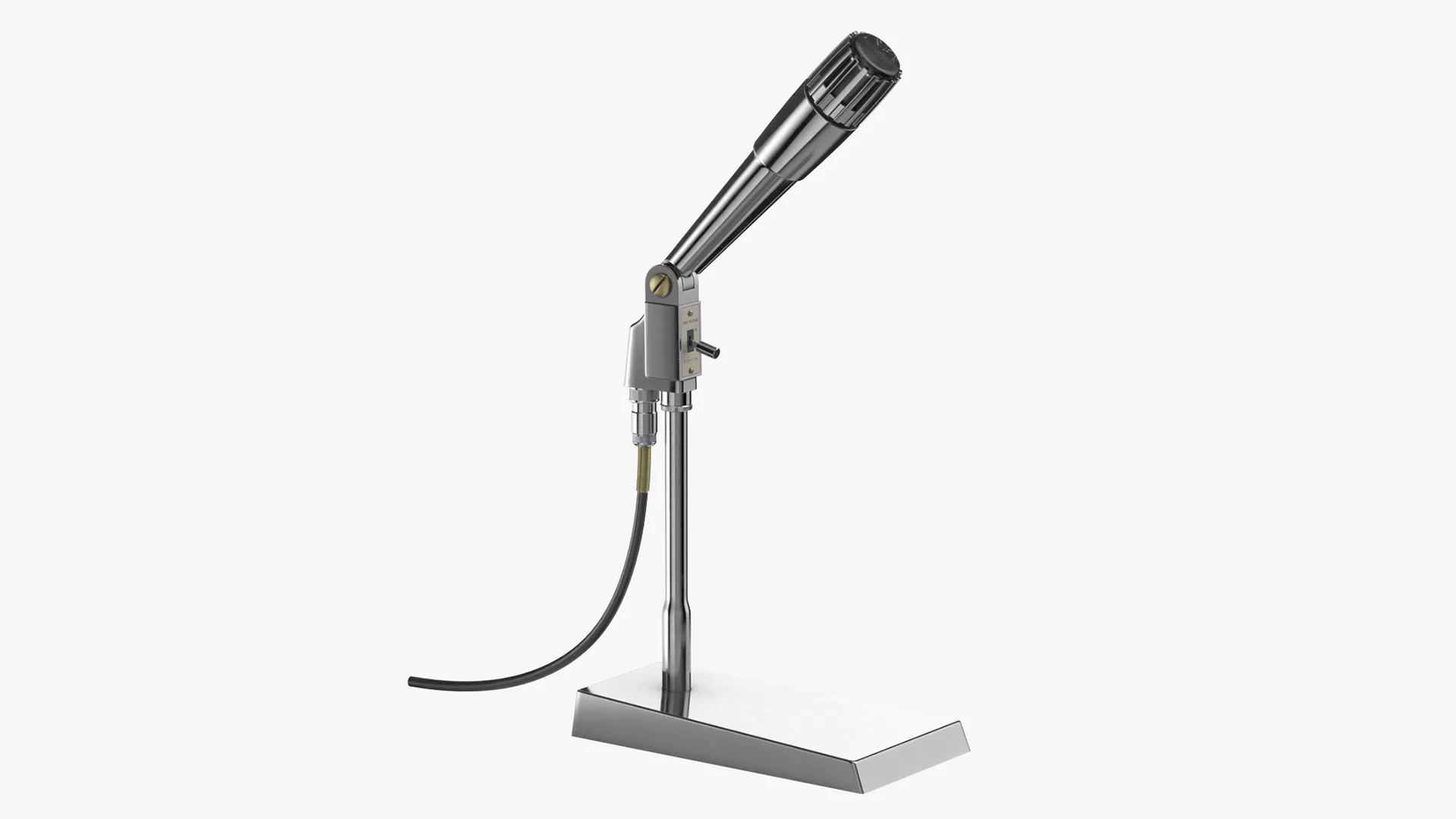 Vintage Japanese Microphone 3D model