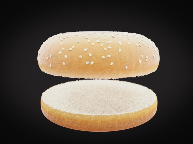 Burger hamburger 3D model 3