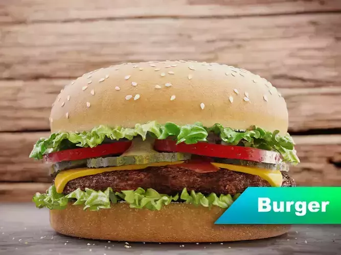Burger hamburger 3D model