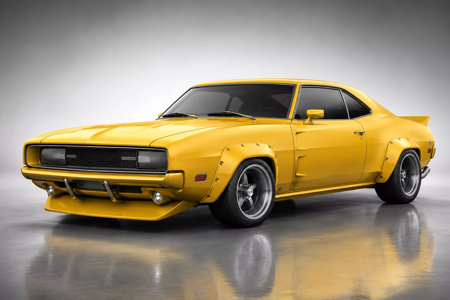 1969 Dodge Charger Classic Muscle Car 3D Model 3D model