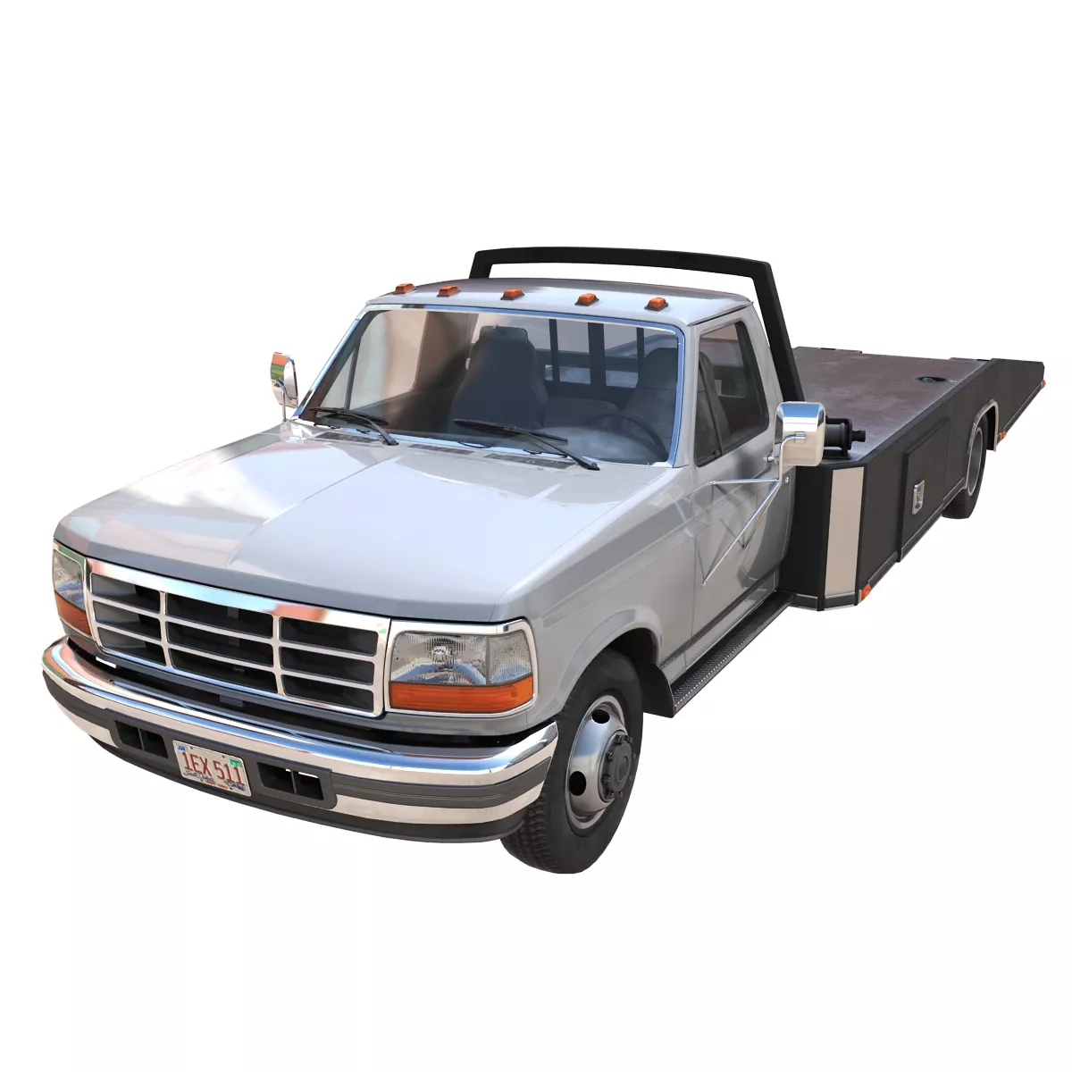 F250 Ramp truck Low-poly 3D model