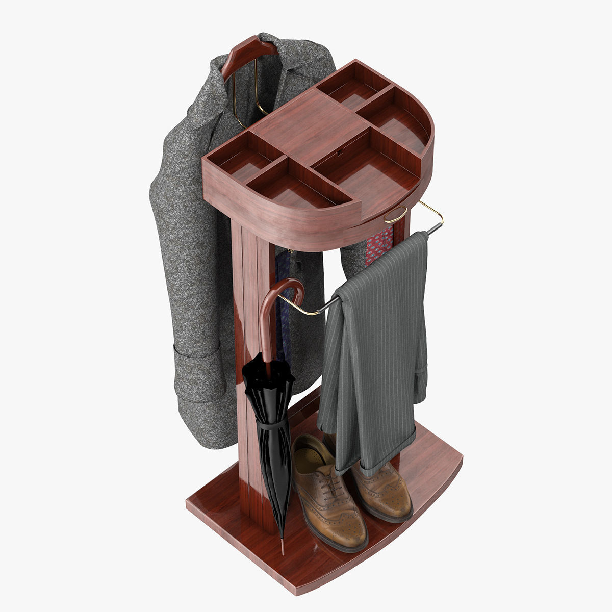 Proman Crescent Moon Valet 3D model_8