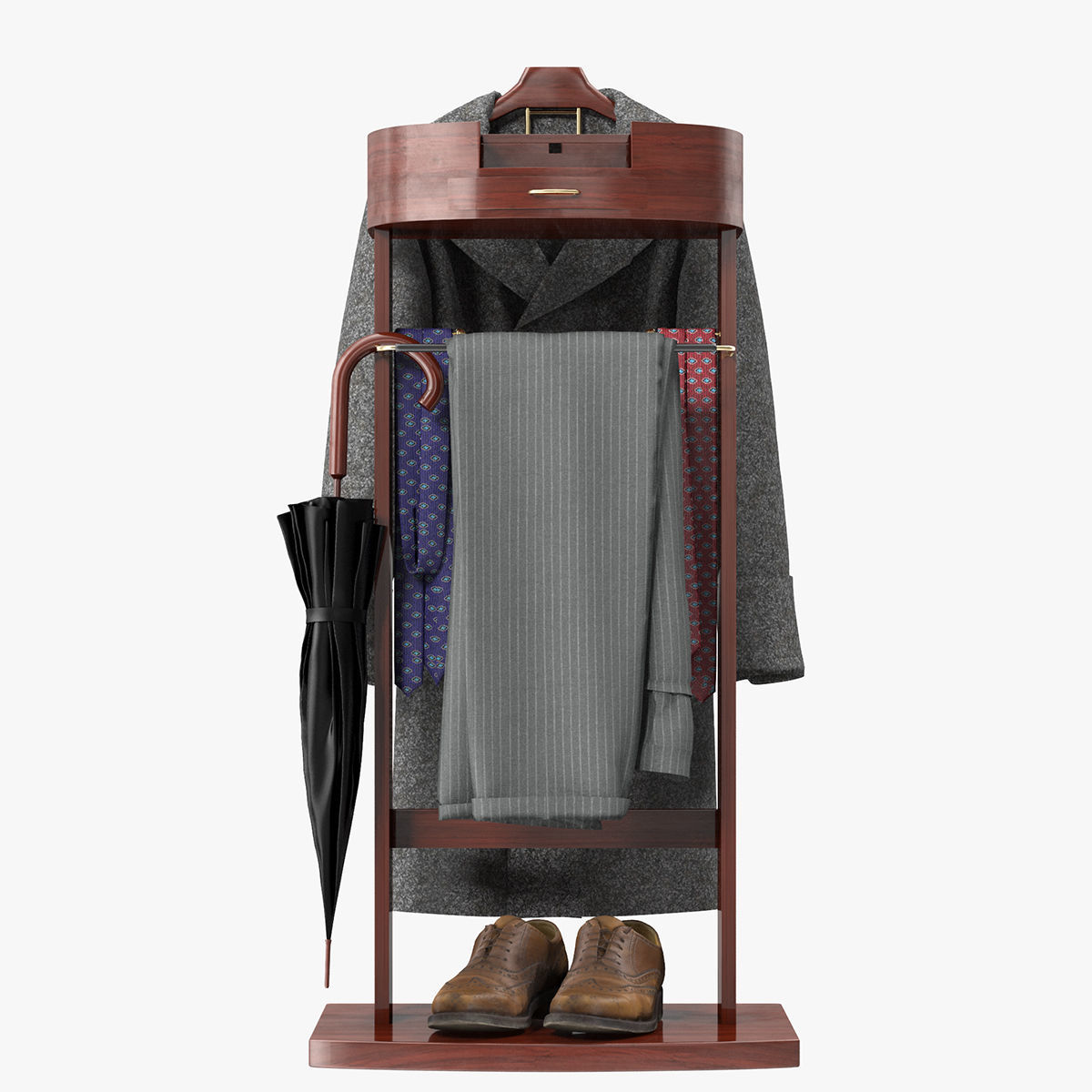 Proman Crescent Moon Valet 3D model_3