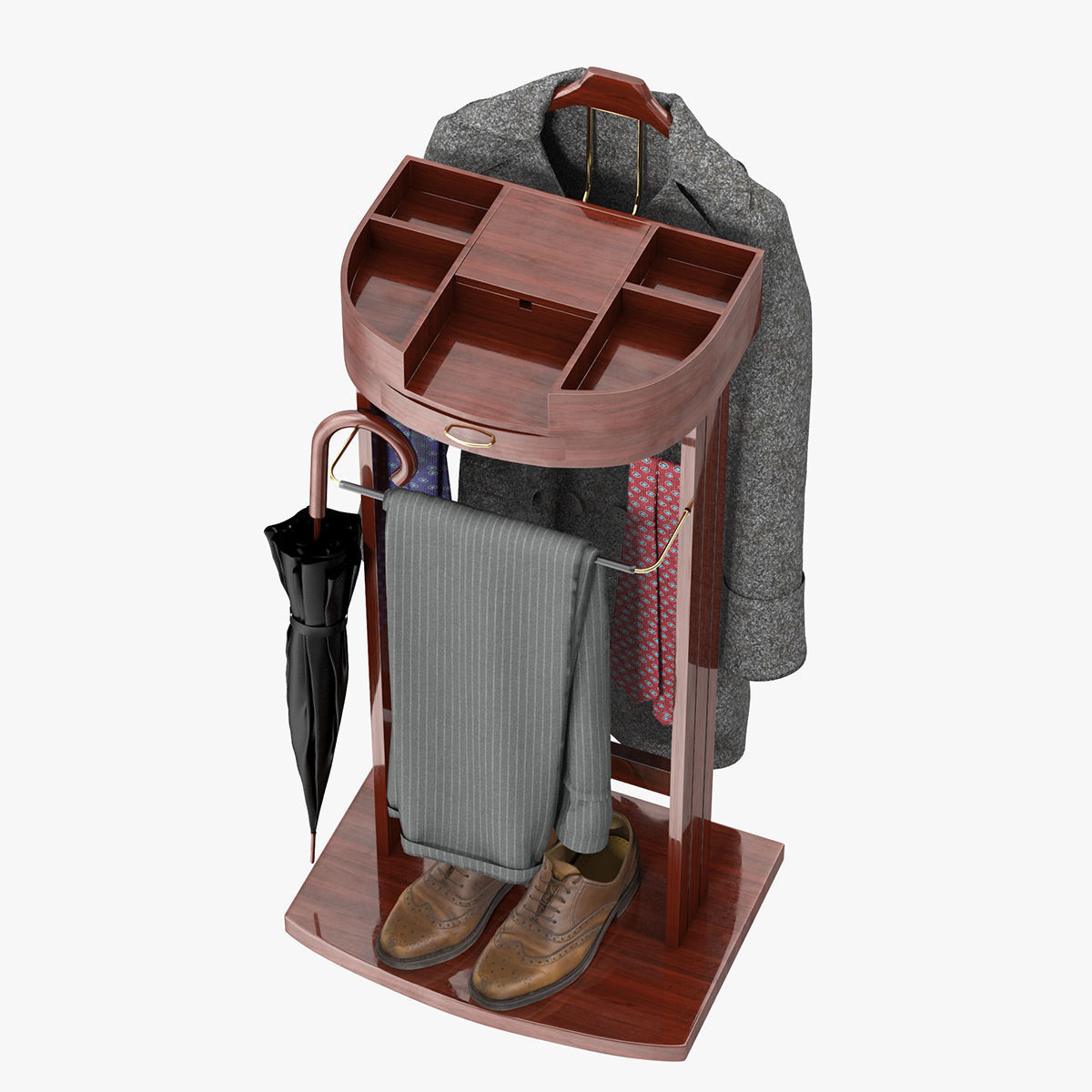 Proman Crescent Moon Valet 3D model_10
