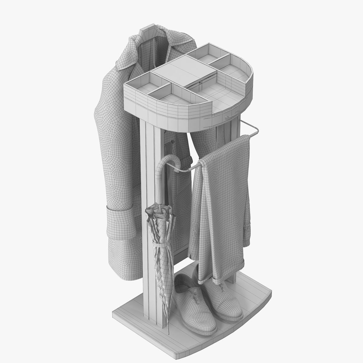 Proman Crescent Moon Valet 3D model_19