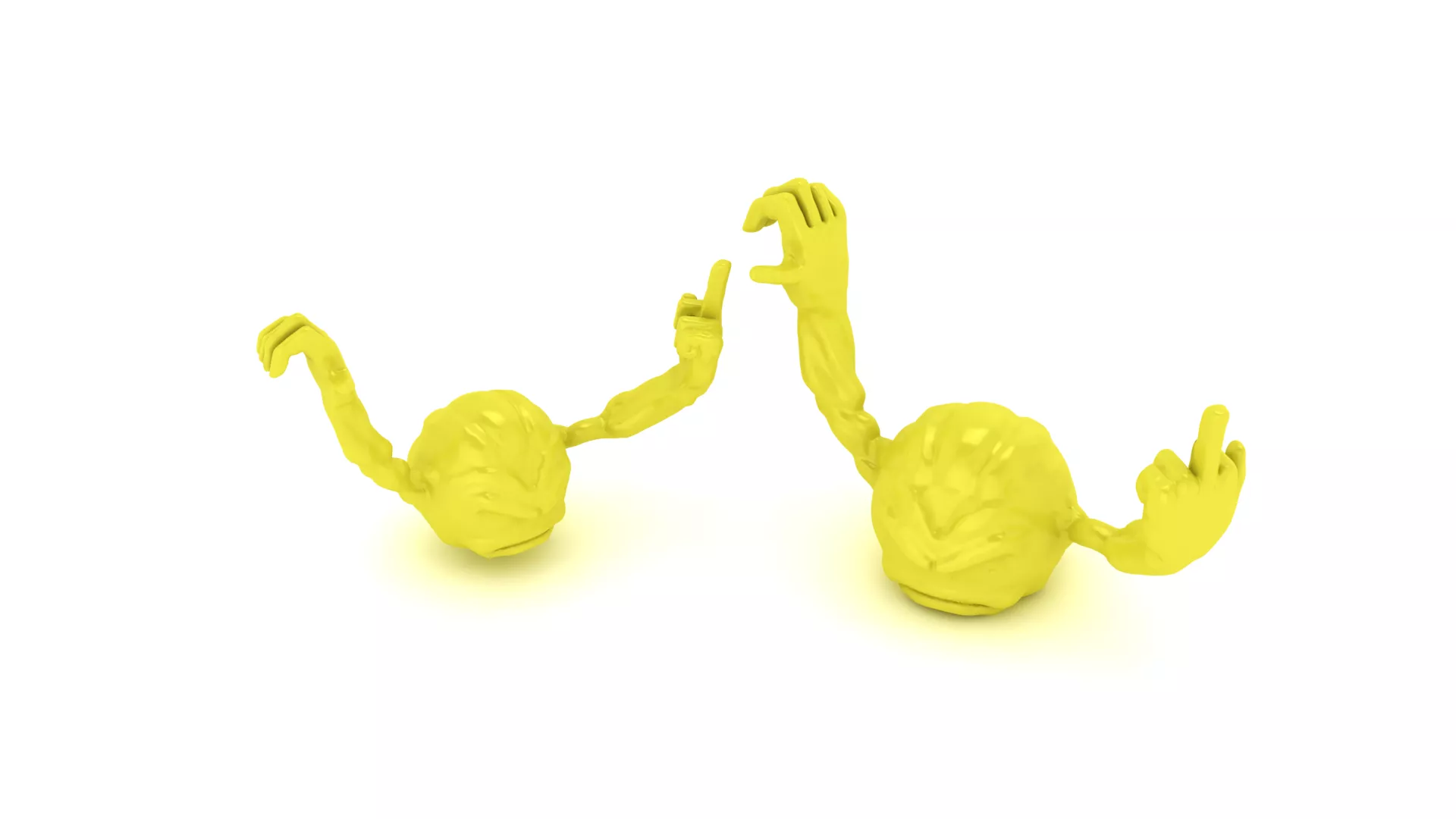 Flexi Angry Emoji 3D print model