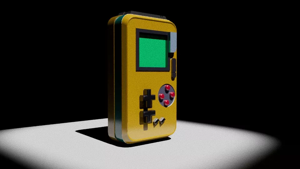 gaming console Low-poly 3D model