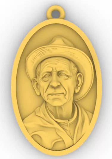 Dije Medalla Cura San Jose Gabriel del Rosario Brochero 3D print model