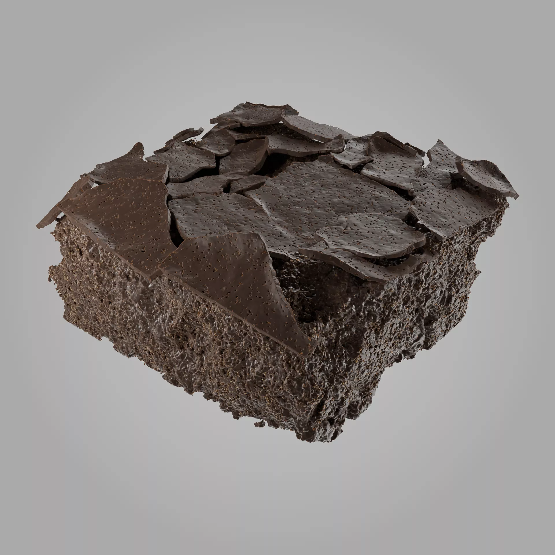 Photorealistic High-Poly Brownie 3D model