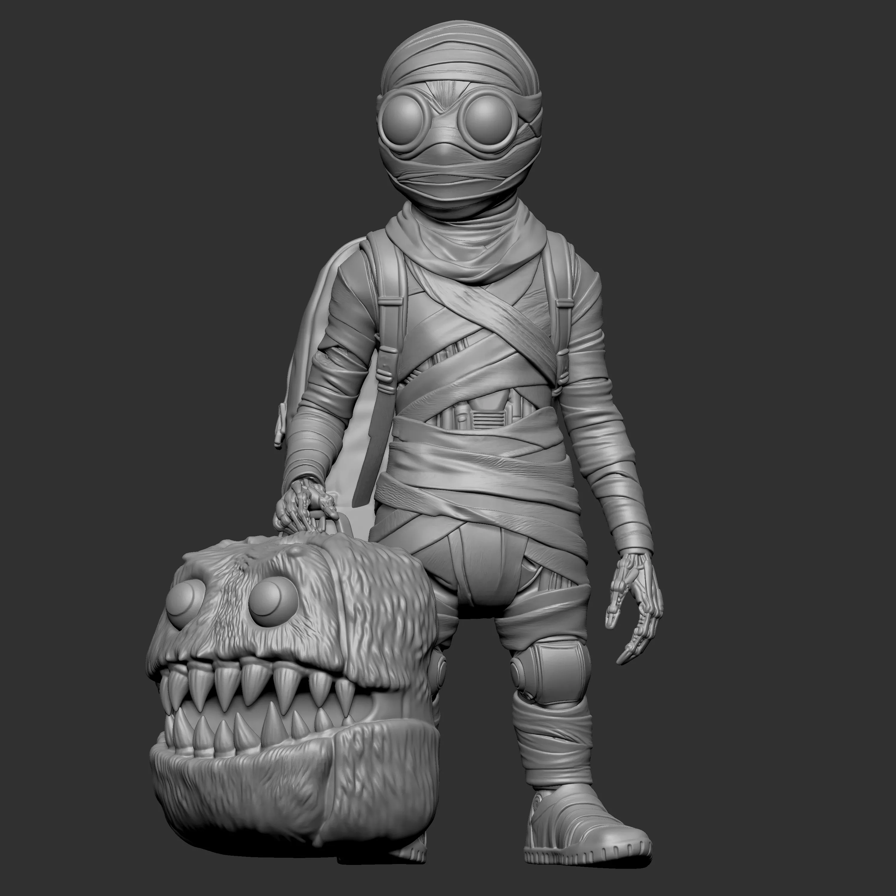 mummy character 3D print model