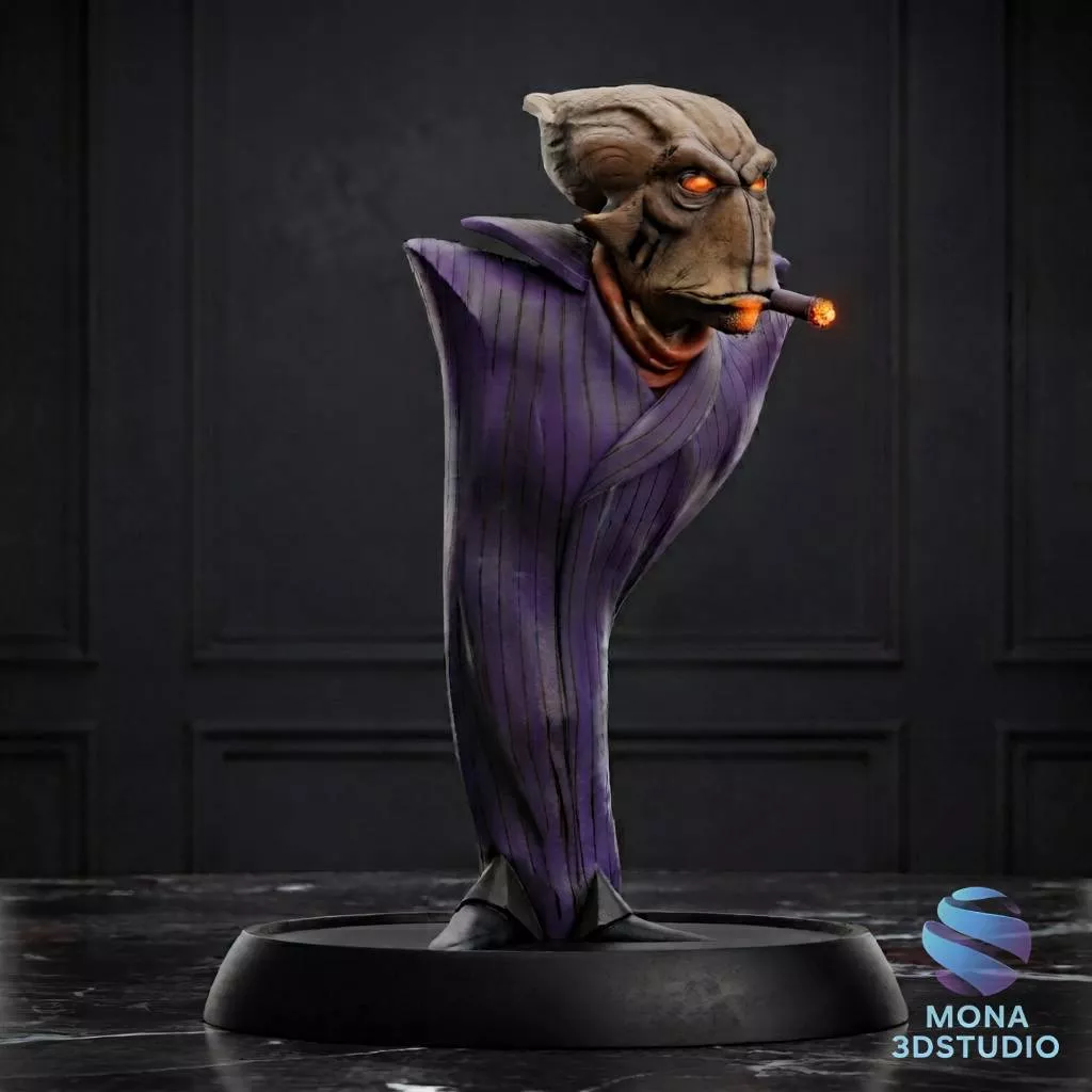 Glukkon Boss - Oddworld Abe Oddysee - Presupported STL 3D print model