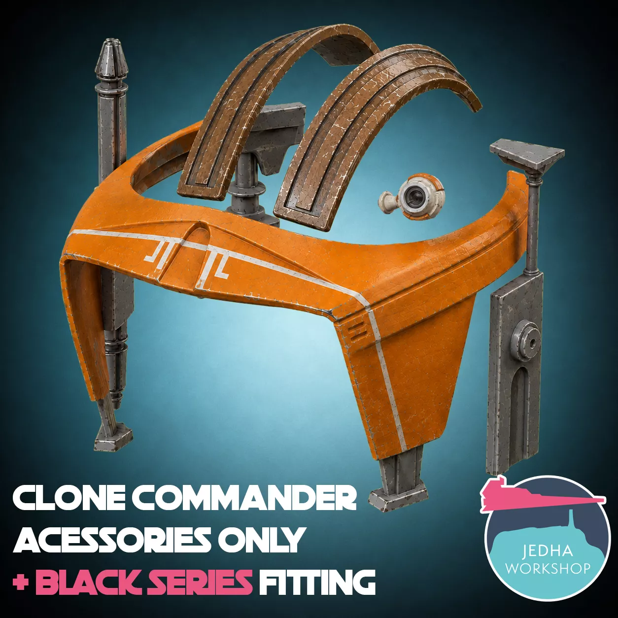Clone Phase 2 Commander Hasbro Black Series Accessories 3D print model