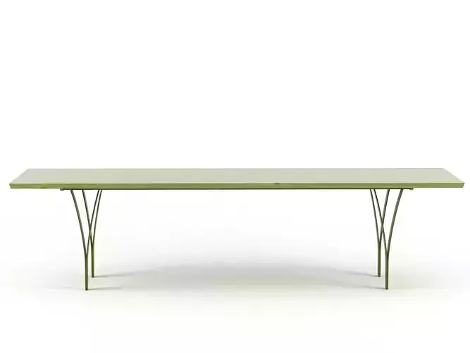 Gap dining table with metal legs