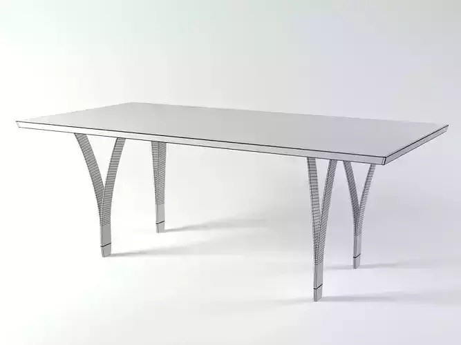 Gap dining table with metal legs