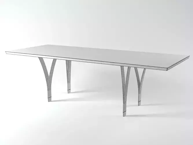 Gap dining table with metal legs
